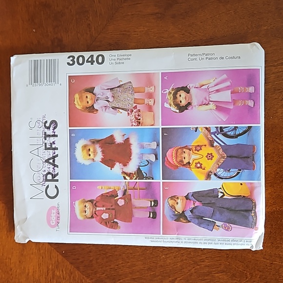 American Girl Style 18 " Doll Clothes Patterns - Picture 3 of 5